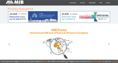 Desktop Screenshot of mirfrance.com