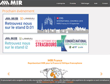 Tablet Screenshot of mirfrance.com